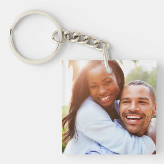 Je foto dubbelzijdig sleutelhanger (Voorkant)