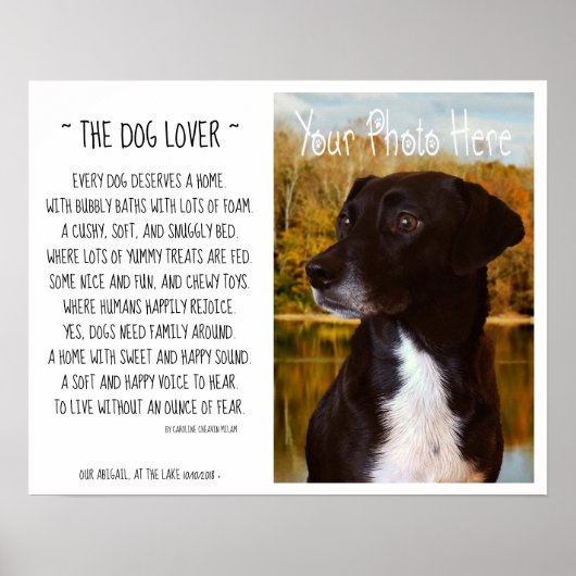 Je foto en een gedicht poster (Voorkant)