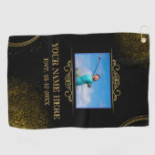 Je foto heet Golf Towel Golfhanddoek (Horizontaal)