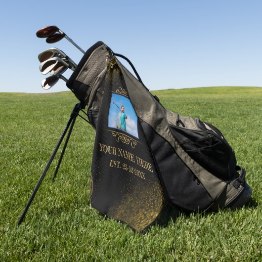 Je foto heet Golf Towel Golfhanddoek (Groen)