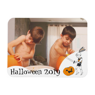 Je foto herinnert je schattig knight Halloween lij Magneet