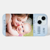 Je foto is Blue Best Mam Phone Case (Achterkant (horizontaal))