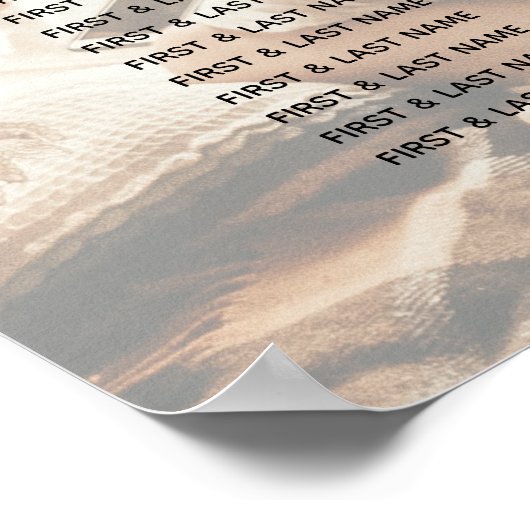 Je foto is voorzien van een zwevende weddenschap poster (Hoek)