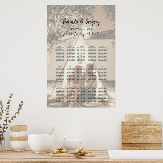 Je foto is voorzien van een zwevende weddenschap poster (Keuken)