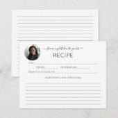 Je foto-kaart met persoonlijke ontvangst informatiekaartje (Voorkant / Achterkant)