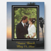 Je foto met Beach Sunset Palms Fotoplaat (Voorkant)