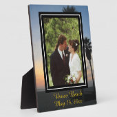 Je foto met Beach Sunset Palms Fotoplaat (Zijkant)