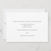 Je foto met handgeschreven Baby shower Bedankt (Achterkant)