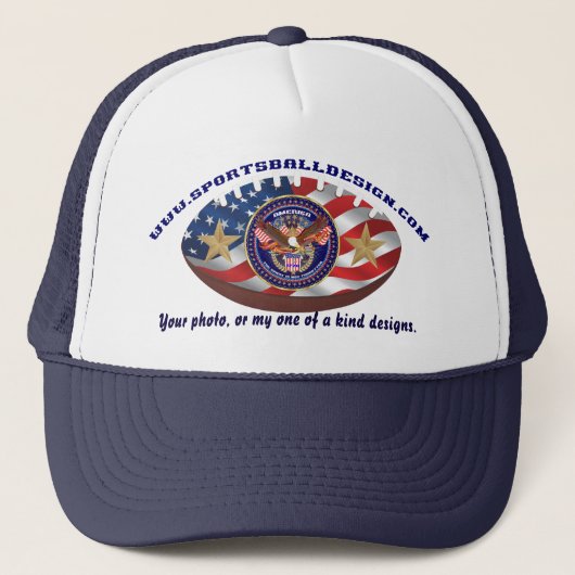 Je foto, of mijn design. trucker pet (Voorkant)