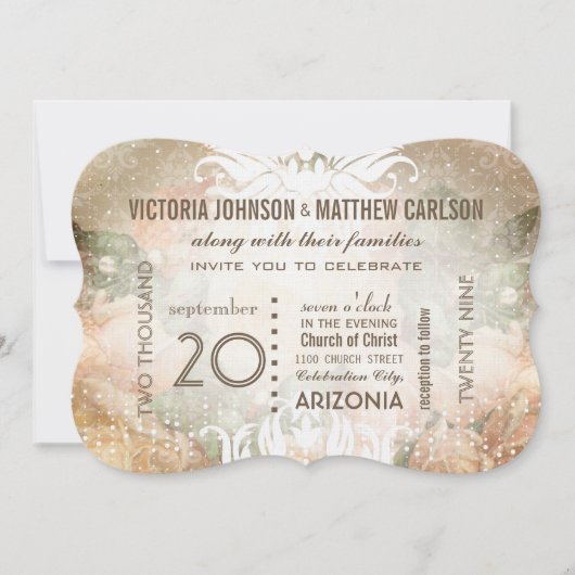 Je foto op het Roos Gold Heirloom Weddenschap Kaart (Voorkant)