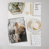 Je foto op Magazine! Persoonlijke grafische Kantoo Poster (Voorkant)