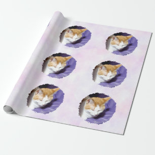 Je foto pastelroze en paars cadeaupapier
