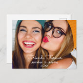 Je foto | personaliseren met namen, data briefkaart (Voorkant / Achterkant)