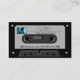 "je foto" Retro Cassettebandje DJ Visitekaartjes