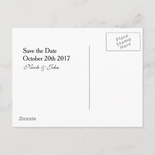 Je foto slaat de datumkaarten op | BRIEFKAART (Achterkant)