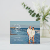 Je foto slaat het Briefkaart Datum bekendmaking op (Staand voorkant)