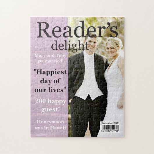 JE FOTO, TEKST Fun nepmagazijncover, Legpuzzel (Verticaal)