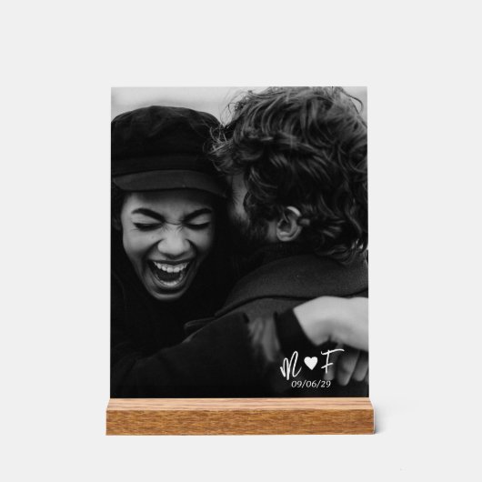 Je foto toevoegen | Aangepast vrije tekst Acryl Bord (Voorkant)