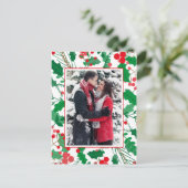 Je foto toevoegen | Holly & Berries Lijsten Briefkaart (Staand voorkant)