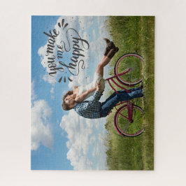 Je foto toevoegen | Je maakt me een gelukkige puzz Legpuzzel