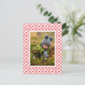 Je foto toevoegen | Kerstmis met rendiertransporte Briefkaart (Staand voorkant)