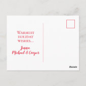 Je foto toevoegen | Kerstmis met rendiertransporte Briefkaart (Achterkant)