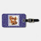 Je foto toevoegen | Paarse botervliegen Bagagelabel (Voorkant horizontaal)