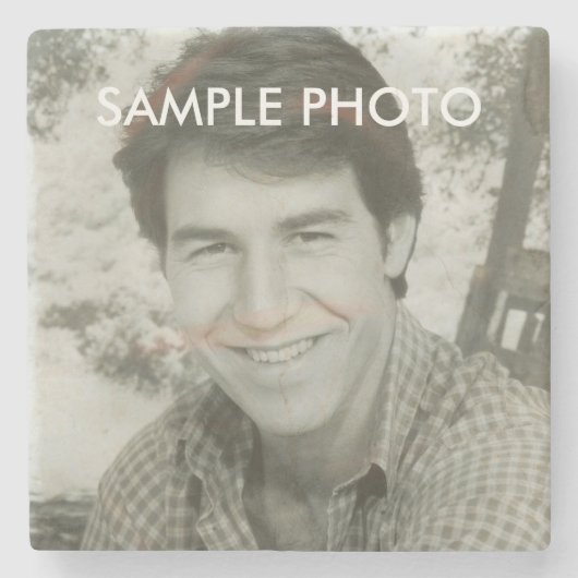 Je foto toevoegen stenen onderzetter (Voorkant)