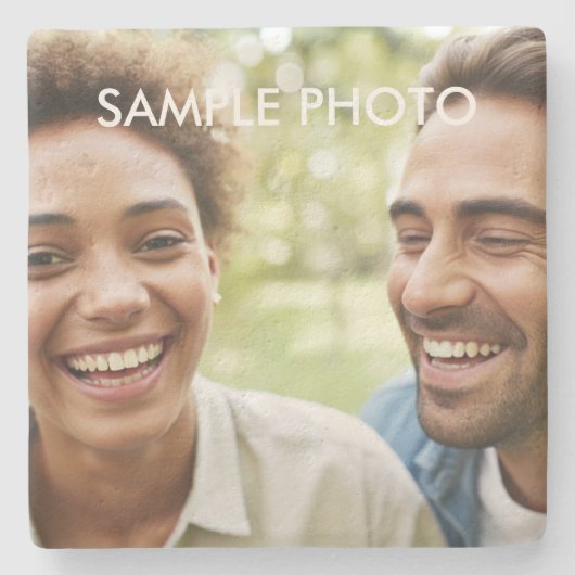 Je foto toevoegen stenen onderzetter (Voorkant)