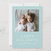 Je foto toevoegen | Vroege kerstkerstkerstman Kaart (Achterkant)