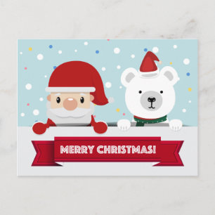 Je foto toevoegen   Vrolijk kerstfeest Briefkaart