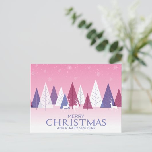 Je foto toevoegen | Vrolijk kerstVakantie Briefkaart (Staand voorkant)