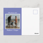 Je foto toevoegen | Vrolijk kerstVakantie Briefkaart (Achterkant)