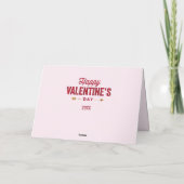 Je foto Valentijnsdag eerste kus voor haar Kaart (Achterkant)