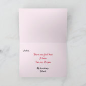 Je foto Valentijnsdag eerste kus voor haar Kaart (Binnen)