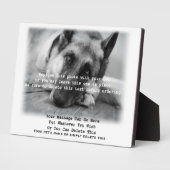 Je foto van Pet Loss Memorial Plaque Fotoplaat (Zijkant)