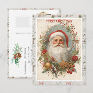 Je Foto Vintage Moderne Rustieke Hert Kerstmis Feestdagenkaart