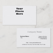 Je foto voor je info achter visitekaartje (Voorkant / Achterkant)