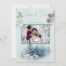 Je foto Waterverf Woodland Goats Kaart