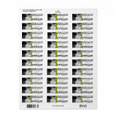 Je foto Weddenschap  Apple Green Damask Etiket (Full Sheet)