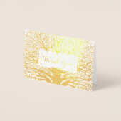 Je foto Zilver Foil Oak Tree Weddenschap Bedankt Folie Kaarten (Voorkant)