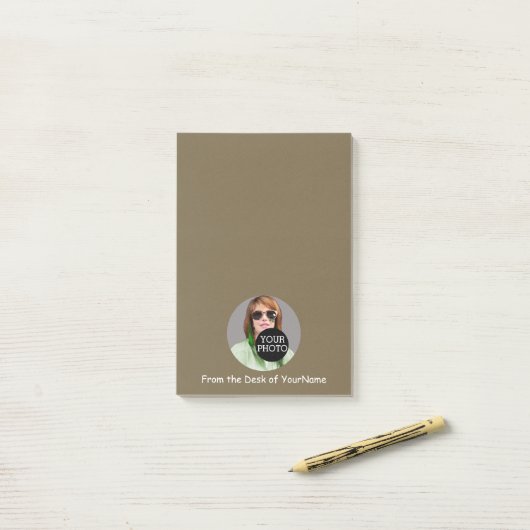 Je fotobericht past dit eenvoudig aan post-it® notes (Op bureau)