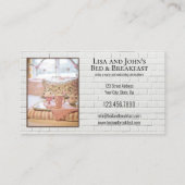 Je fotofeest en ontbijtfeestdag visitekaartje (Achterkant)