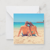 Je fotokaart personaliseren met aangepaste tekst notitiekaartje (Achterkant)