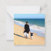 Je fotokaart personaliseren met aangepaste tekst notitiekaartje (Achterkant)