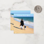 Je fotokaart personaliseren met aangepaste tekst notitiekaartje (Voorkant / Achterkant in situ)