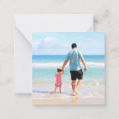 Je fotokaart personaliseren met aangepaste tekst notitiekaartje (Achterkant)