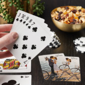 Je fotoliefdesweduwenkaarten decllen pokerkaarten (Insitu)