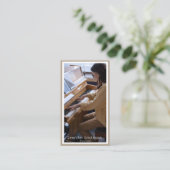 Je fotomusicus pianist omlijst Visitekaartje (Staand voorkant)