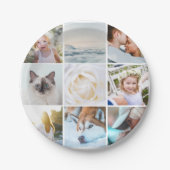 Je foto's aangepaste versie papieren bordje (Voorkant)